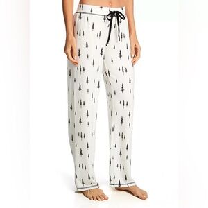 PJ Salvage Ivory and black Tree Print Pajama Pants